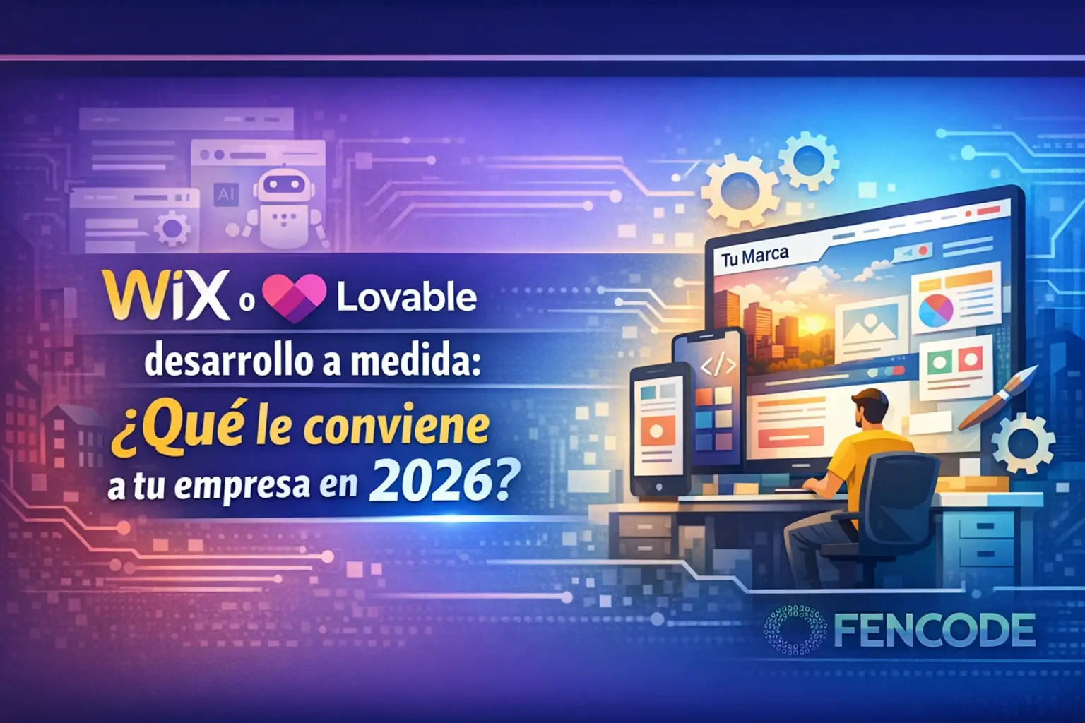 Wix, Lovable o desarrollo a medida: ¿cuál le conviene realmente a tu empresa en 2026?