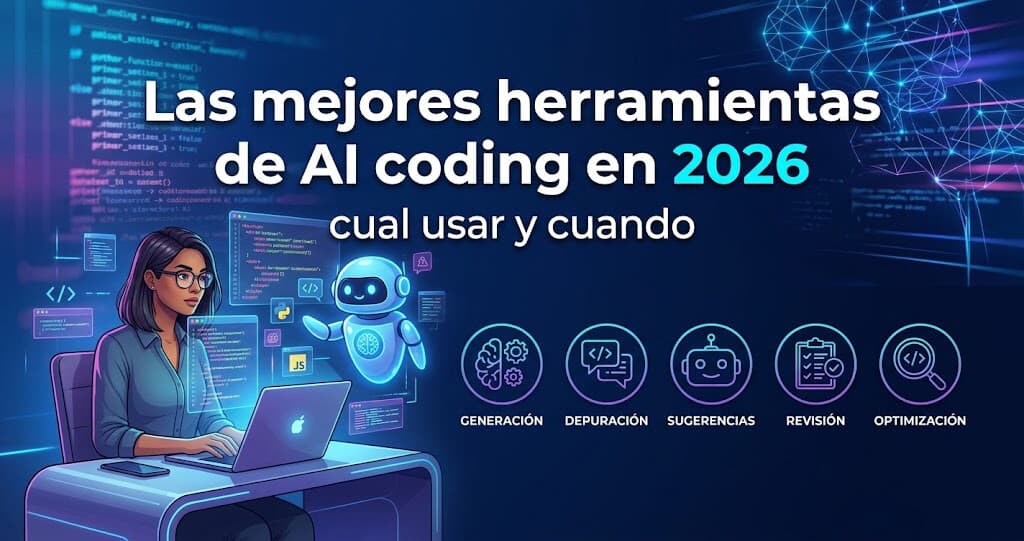 Las 6 mejores herramientas de AI coding en 2026: comparativa con benchmarks reales