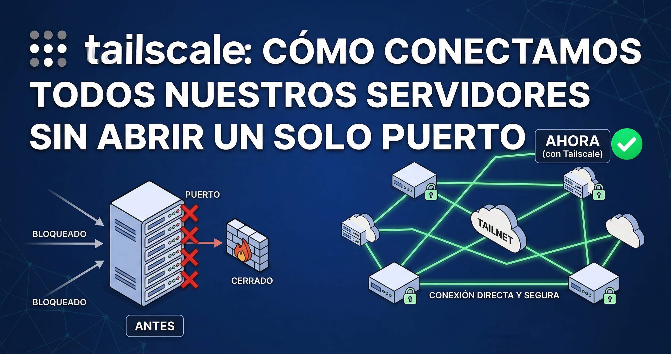 Tailscale: cómo conectamos todos nuestros servidores sin abrir un solo puerto