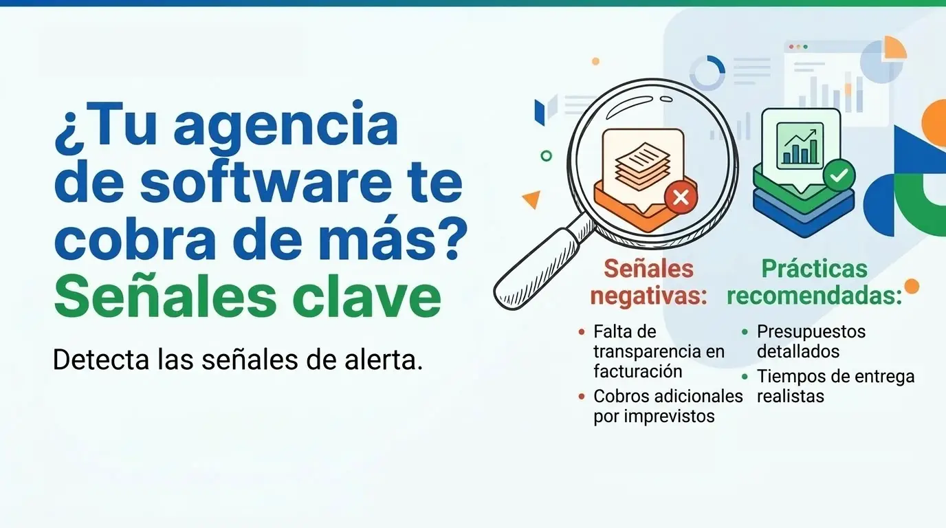 ¿Tu agencia de software te está cobrando de más? Estas señales lo confirman