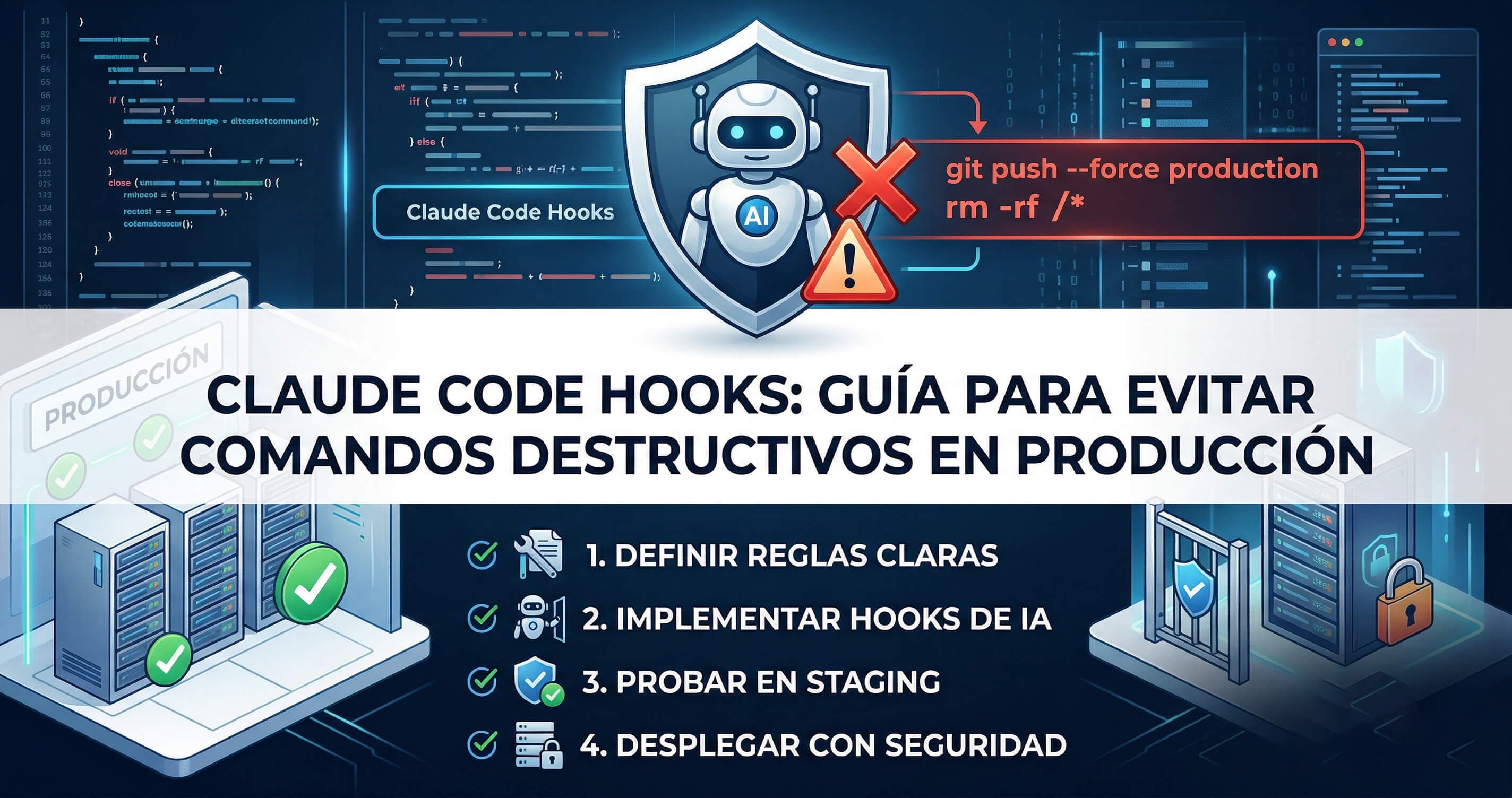 Claude Code Hooks: guía para evitar comandos destructivos en producción
