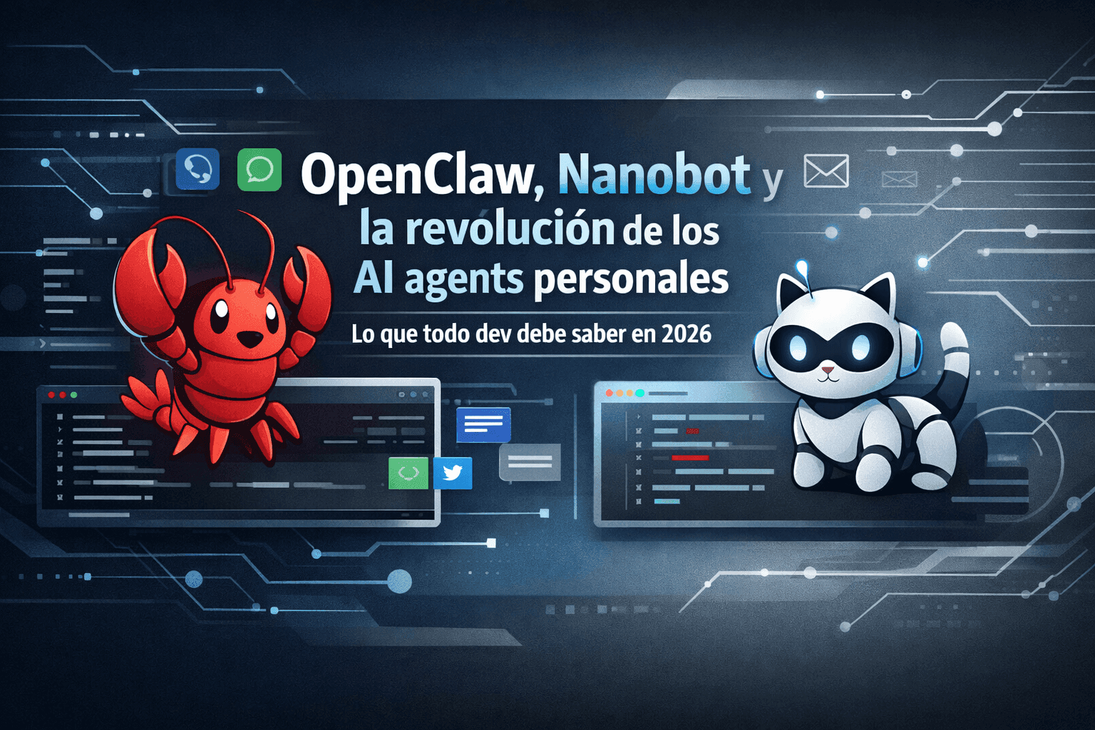 OpenClaw, Nanobot y la revolución de los AI agents personales: lo que todo dev necesita saber en 2026